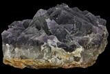 Large, Purple, Cubic Fluorite Crystal Cluster - Pakistan #112099-3